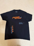 Fear Nothing T Shirt Mens Large Black Graphic Streetwear Y2K Mindset Inspiration