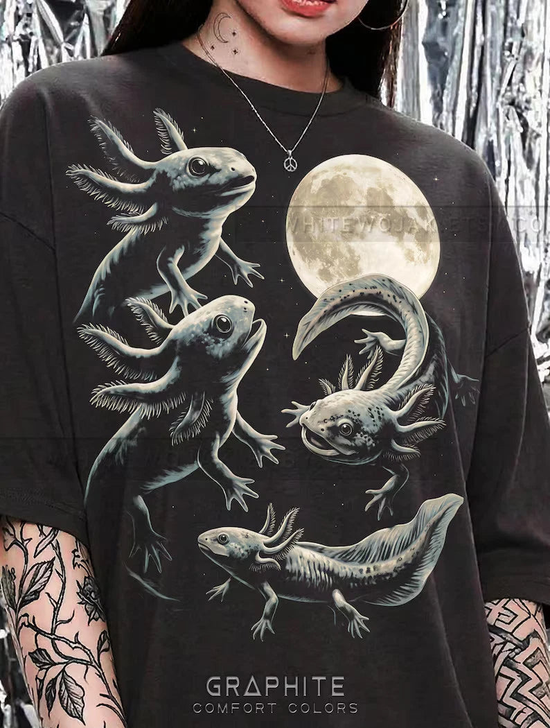 Axolotl Salamander Amphibian Lover Comfort Tee Cute Animal