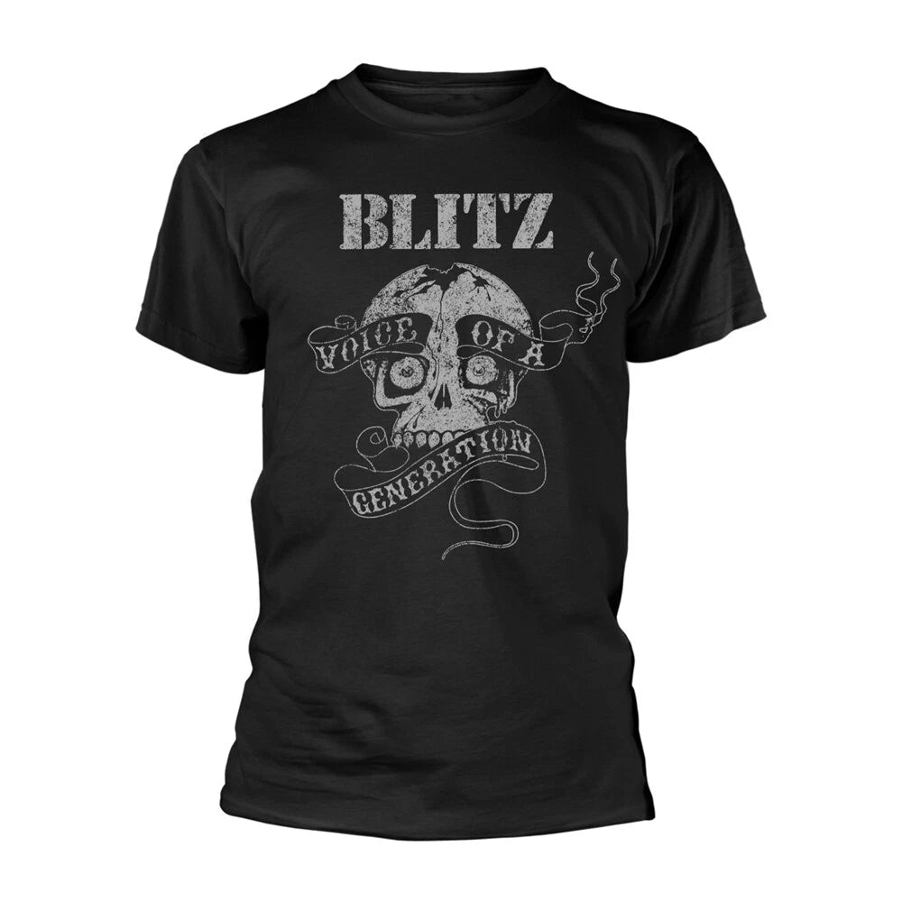 Blitz - VOICE OF A GENERATION - New Official BLACK T SHIRT : punk , oi