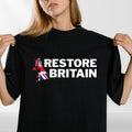 Restore Britain T Shirt Rupert Lowe Politics Patriot British Anti Labour Top Tee