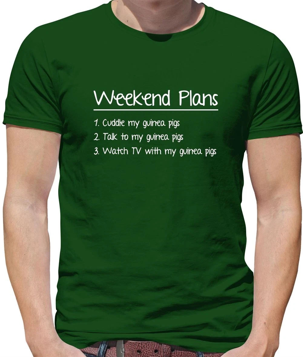 Weekend Plans Guinea Pigs - Mens T-Shirt - Guineas Pig Boars Pet Love Cute Funny