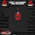 Shirt to match Retro 1 Low Banned OG Matching  Streetwear Black/Red-Xshoes