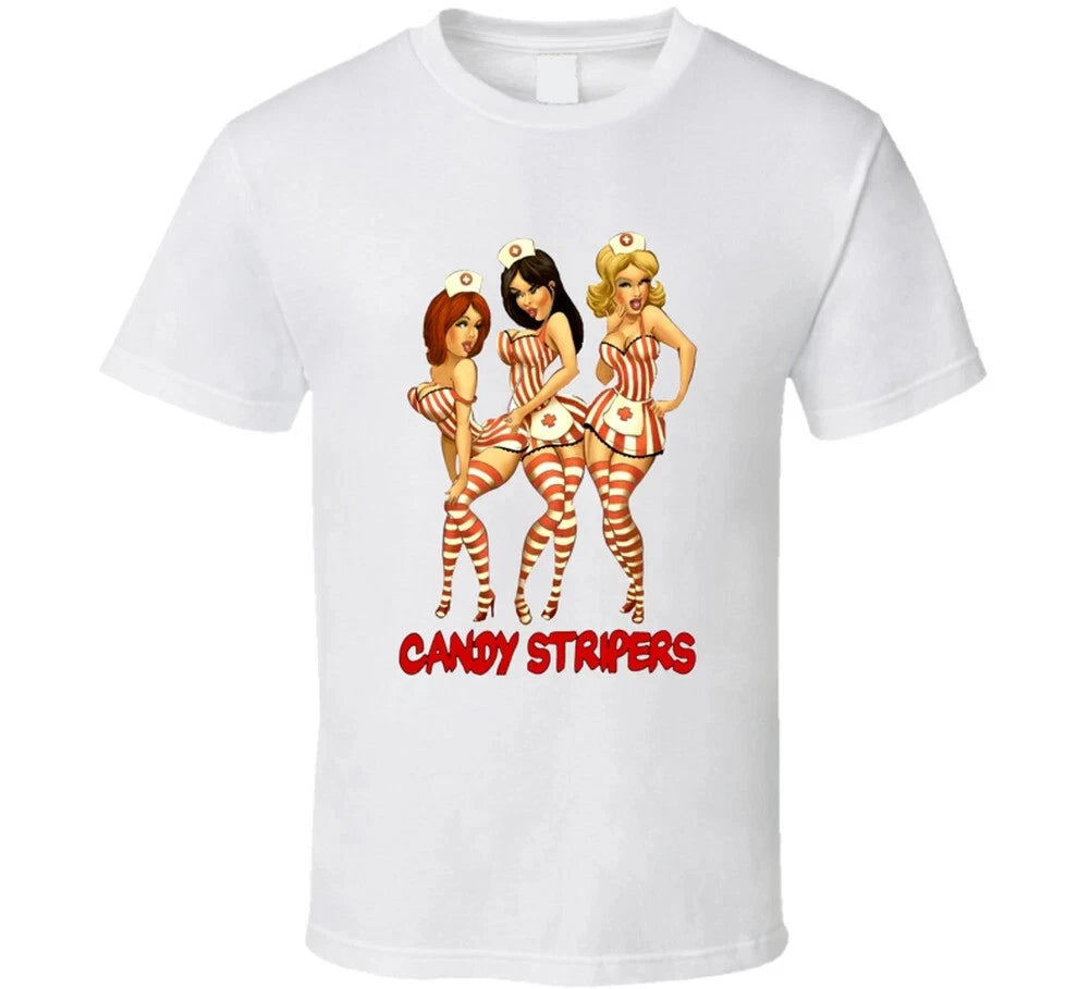 Candy Stripers Vintage Cheese Retro Movie T Shirt