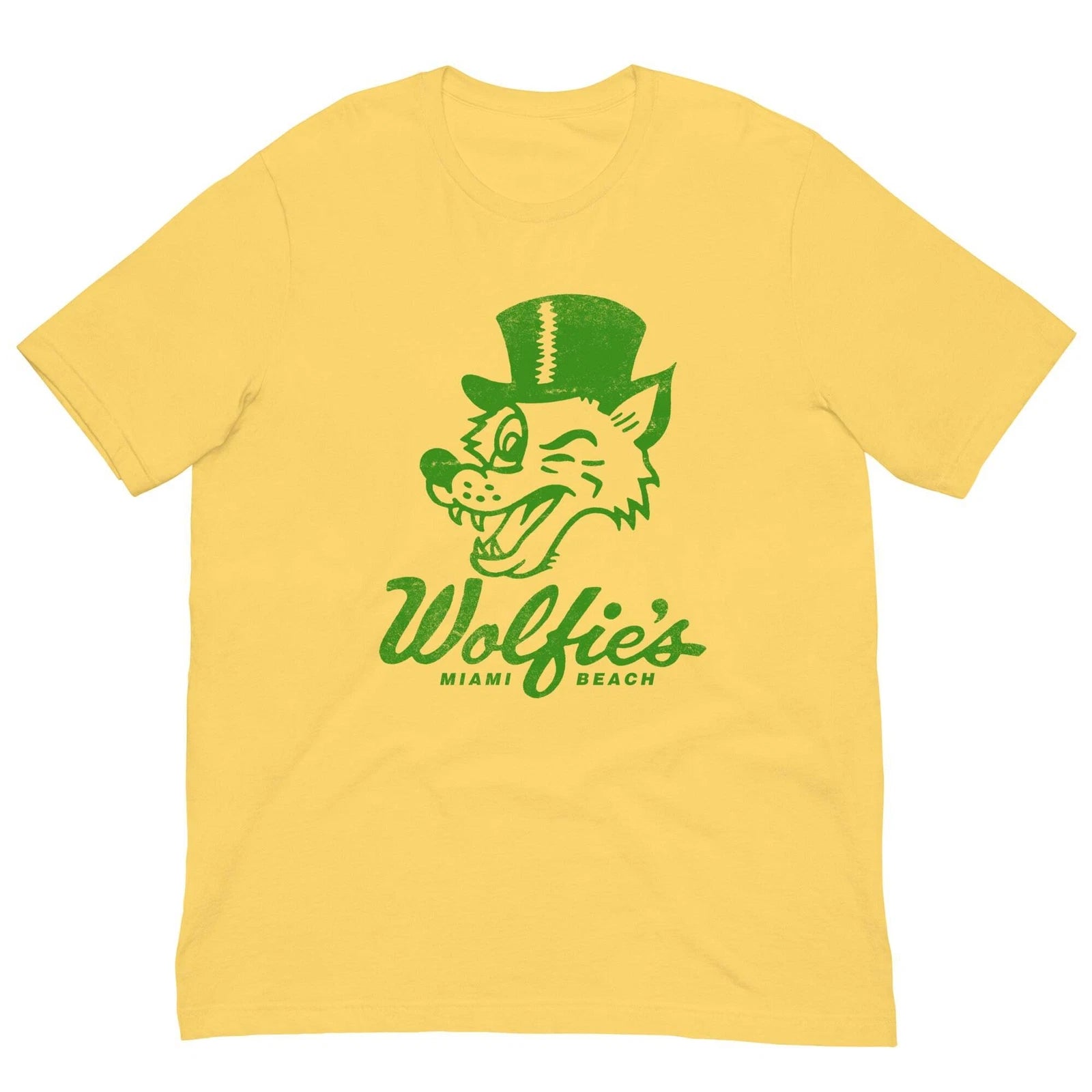 Vintage Retro T Shirt Wolfie's Miami Beach Diner Graphic Tee For Men Women