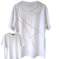 Scotch & Soda Shirt Medium White Amsterdam Graphic Mens T-Shirt 21x27 Streetwear