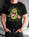 Give Me Foody When Moody Tshirt - Sizes S-5XL -Ghostbusters Slimer Mens Cotton