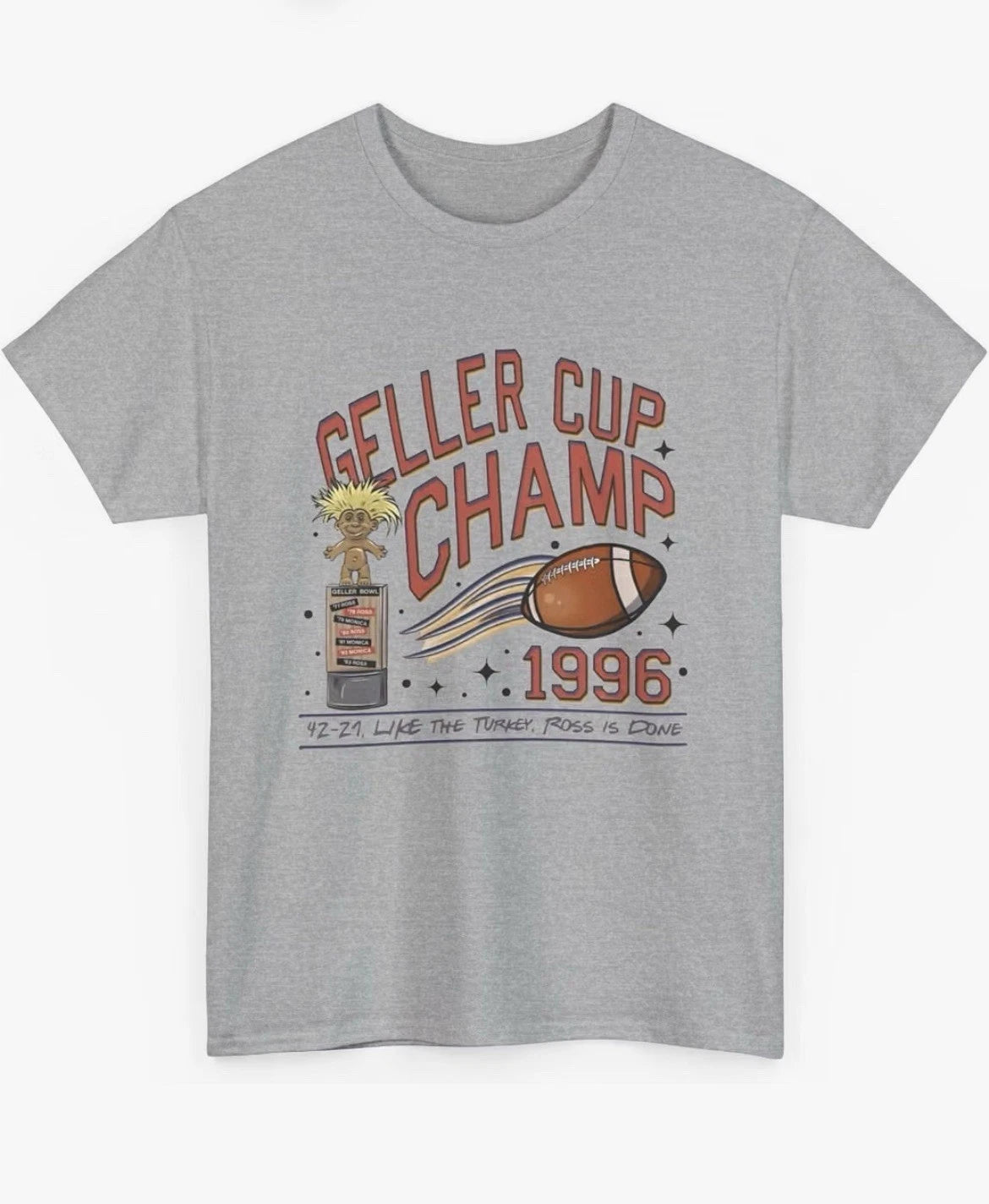 Geller Bowl Friendsgiving Shirt, Geller Cup Friends Thanksgiving Tee Image 1 of 4