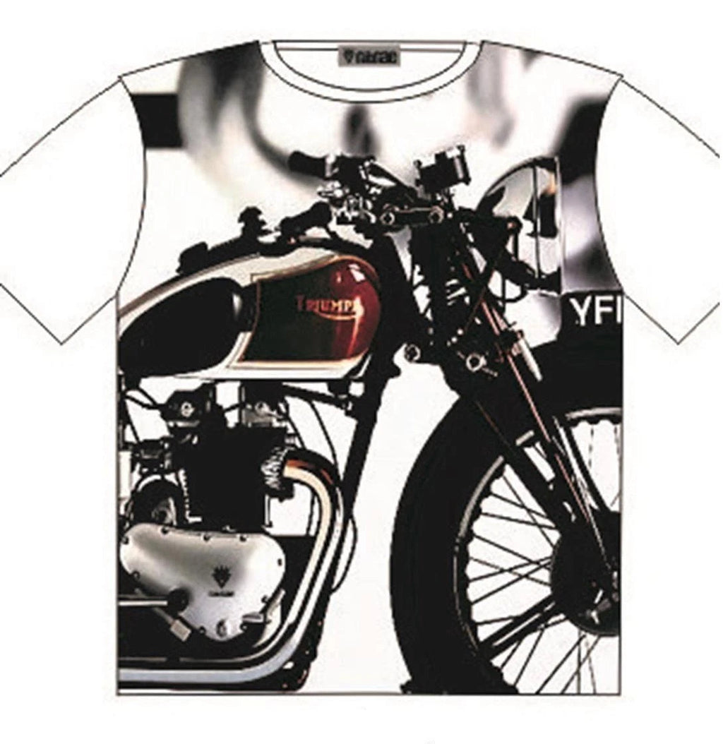 Vintage Triumph Motor Cycle T Shirt Street Fashion Mens Ladies