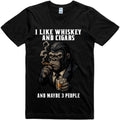 Mens Funny T-Shirt Angry Gorilla Design Regular Fit 100% Cotton Tee
