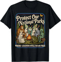 Protect Our National Parks Mothman Cryptid Weirdcore Horror T-Shirt