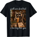 Yall were Feral But I Low Key Love You Teacher Raccoon Meme T-Shirt Image 1 of 2