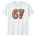 Celebrating My 67th Birthday Cute T-Shirt Teddy Bear Heart Milestone
