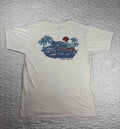O'Neill Men's Van Life Surfs World Surf Shop T-Shirt Size M Tee Straw Yellow EUC