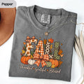 Thankful T-Shirt Thanksgiving Grateful Blessed Shirt Fall Gift Pumpkin Tee