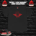 Shirt to match Retro 1 Low Banned OG Matching  Streetwear Black/Red-SNKRHEAD