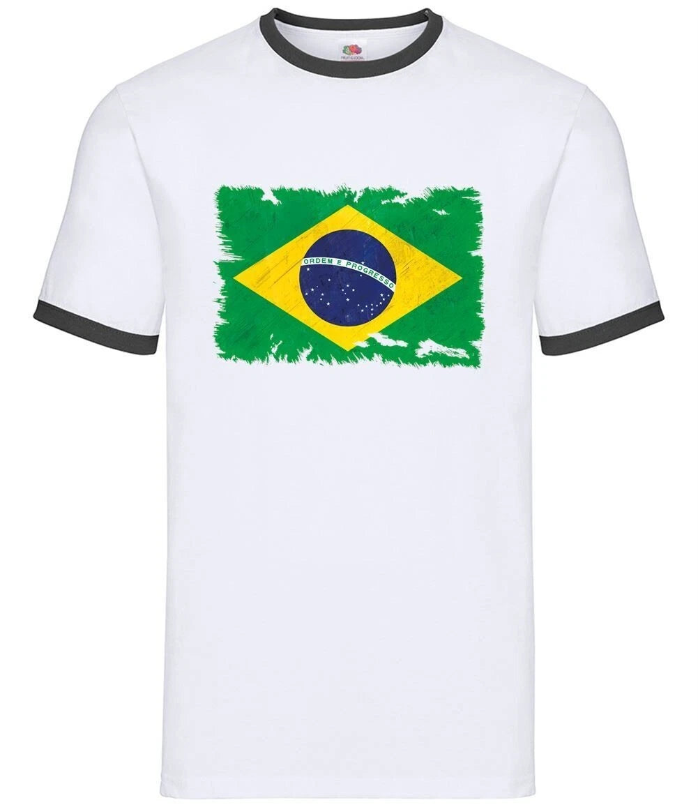Brasilien Grunge Stil Flagge - Herren Ringer - Brasilianischer Country