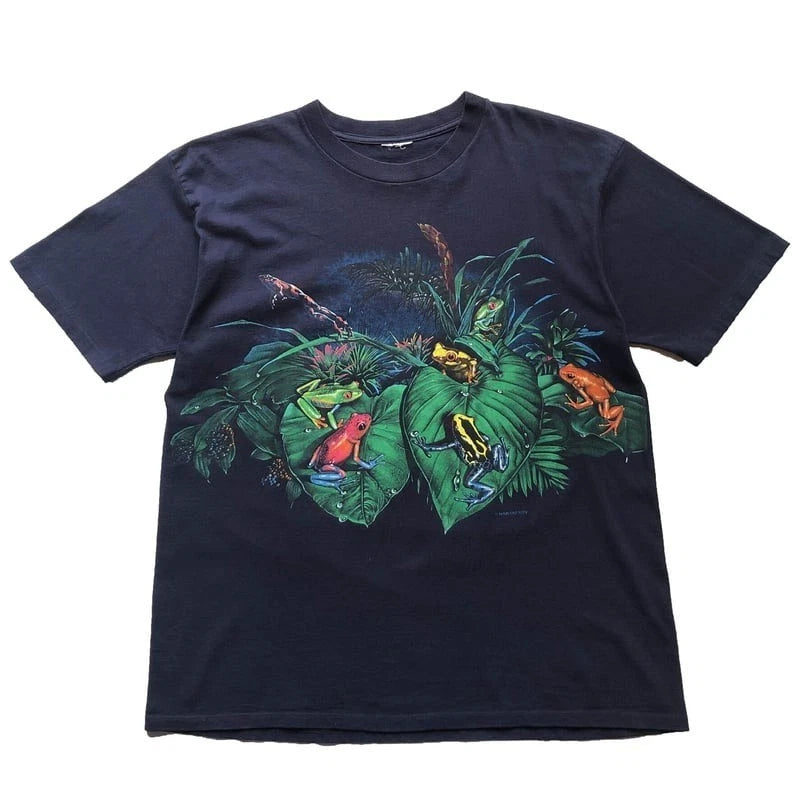 90’s Vintage Nature Frog Graphic Tee Unisex Short Sleeve Shirt S-5XL Image 1 of 4