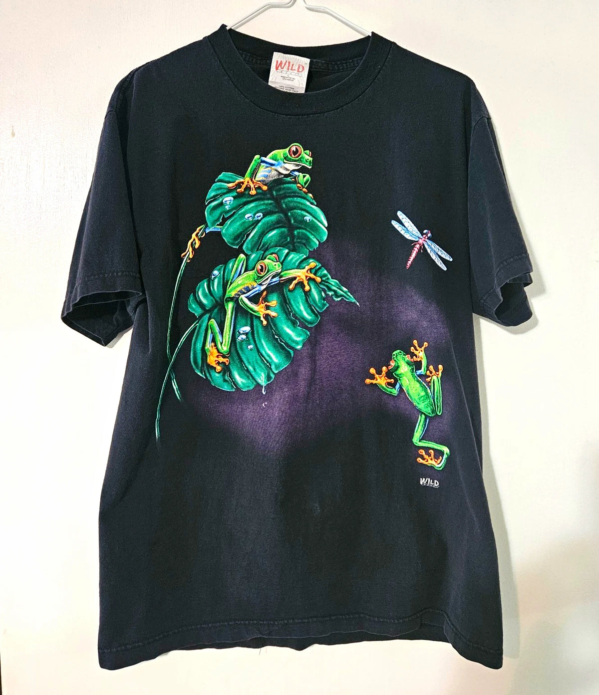 Wild Gear Frog Vintage Graphic Tee Mens Size L