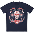 Skull T-Shirt Street Fighting Club 13 Gothic Tattoo Style Vintage Graphic Tee