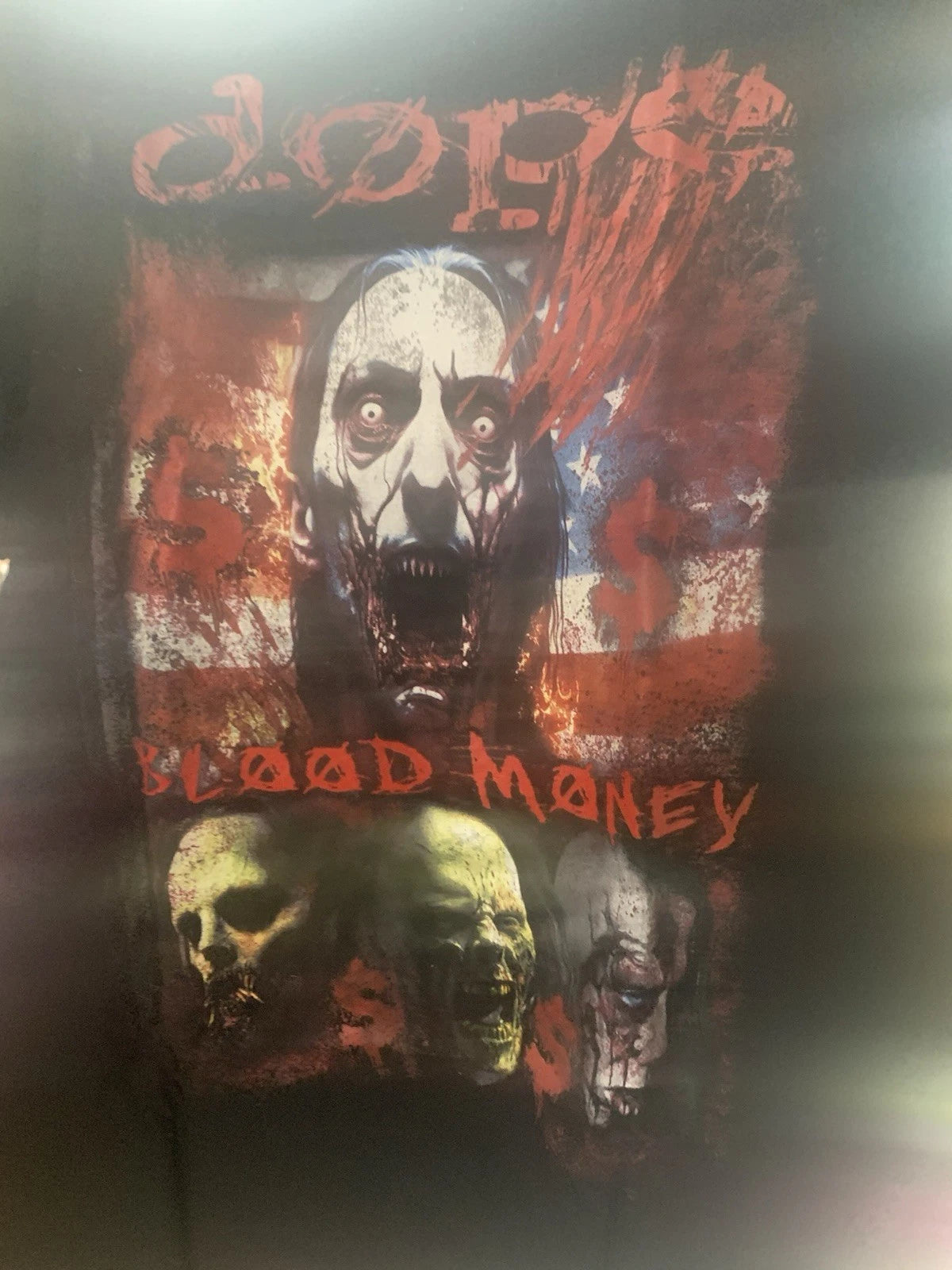 Dope Band Blood 💰Money Machine Killer Tour Shirt XL New Never Worn Edsel Acey