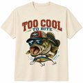 Too Cool To Bite Bass Fishing Shirt Funny Fisherman Vintage Fish T-Shirt