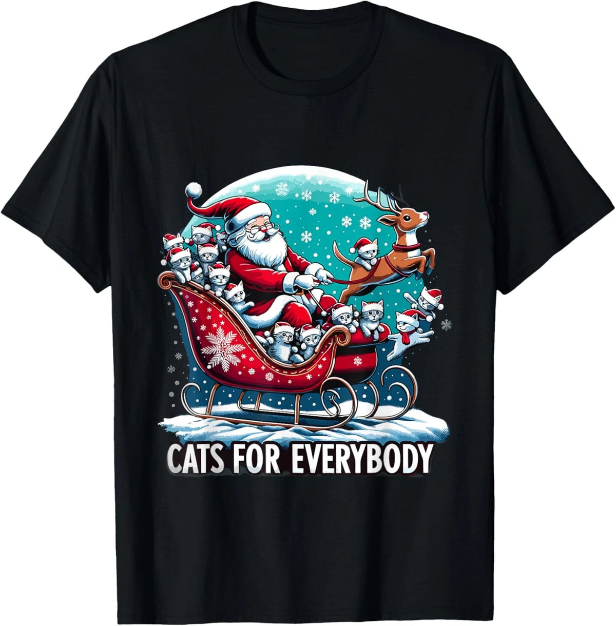 Cats for Everybody Festive Cats for Everybody Christmas T-Shirt