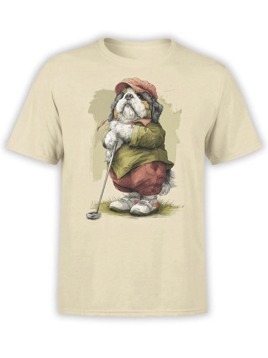 FANTUCCI Golf Caddy Pup T-Shirt | Funny Dog Golfer Tee | Unisex
