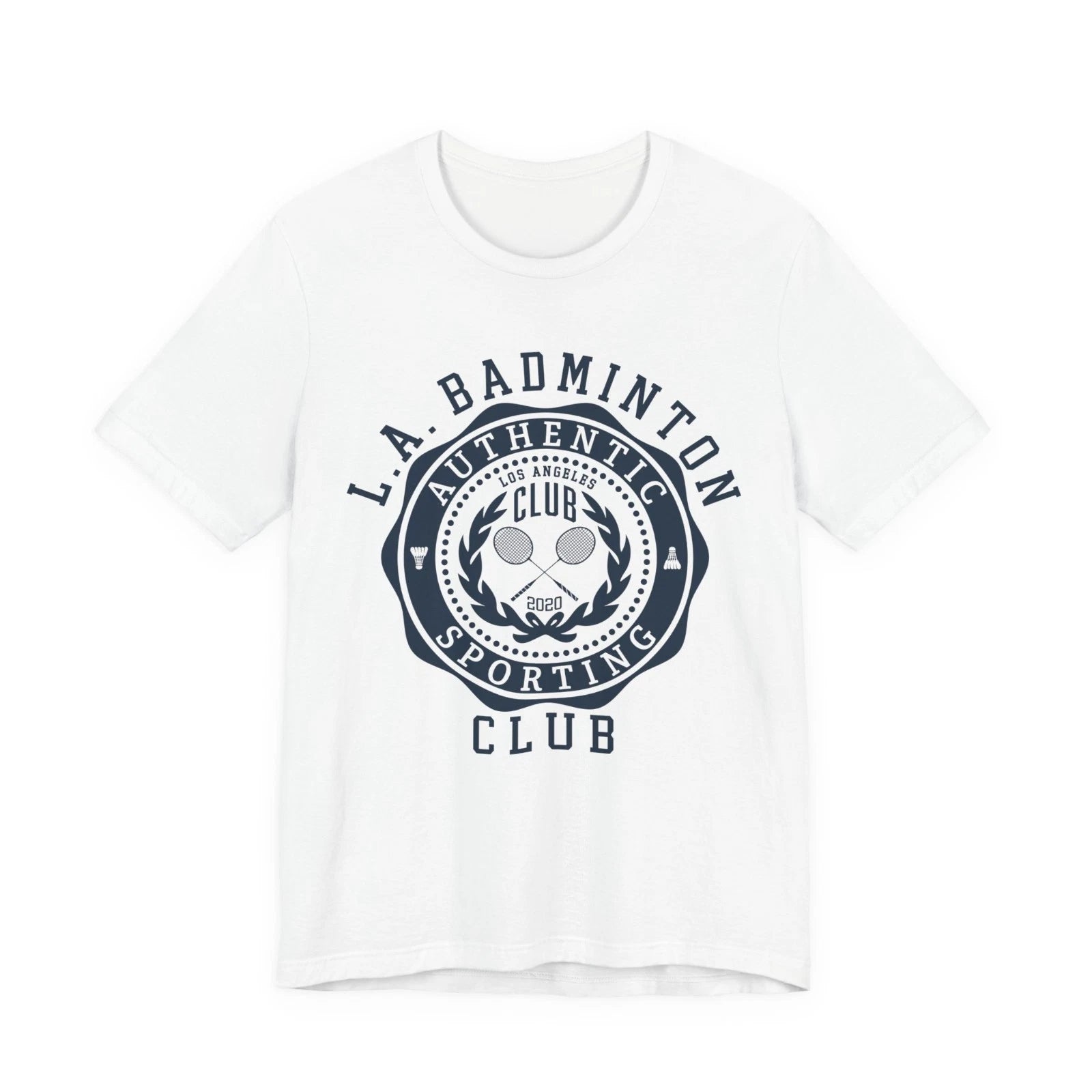LA Badminton T Shirt Sporting Club Graphic Tee Unisex Sports Player Top