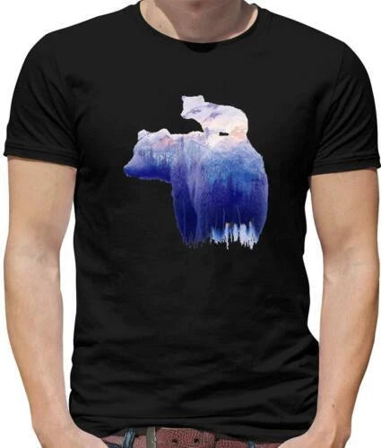 Mountain Bear Mens - Bear Pattern - Mountain - Cool Cute - Animal