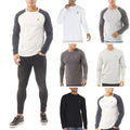 Mens T Shirts BRAVE SOUL Long Sleeve Regular Fit Top Crew Neck Casual Tee S-2XL