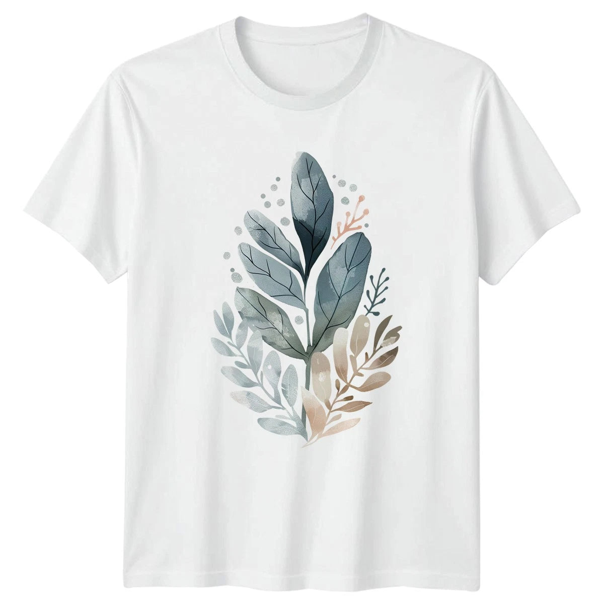 Botanical Leaf T-Shirt Unisex Nature Aesthetic Gift For Him And Her