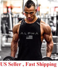 Gym Stringer - Men's Tank Top for Bodybuilding Fitness - Stringer Sports alpha