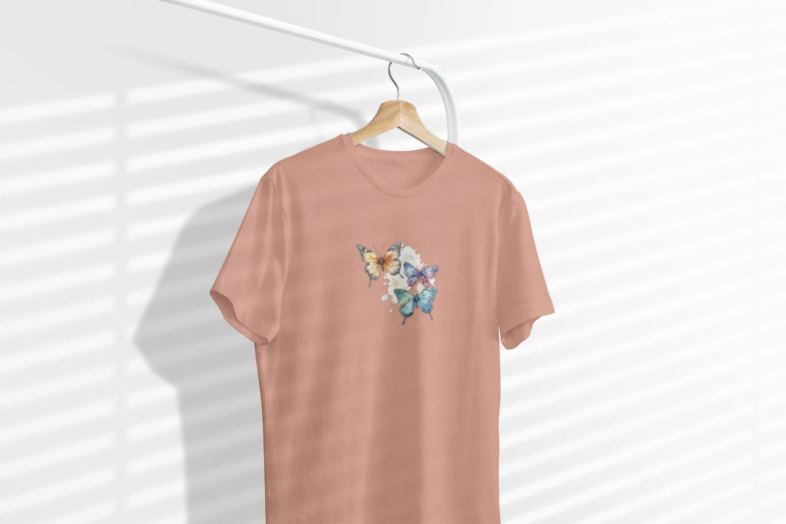 Watercolor Butterflies T-Shirt | Trio of Colorful Butterflies