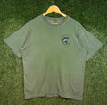 Vintage 2000’s Green Anvil Bass Fishing Outdoors Nature Graphic Tee