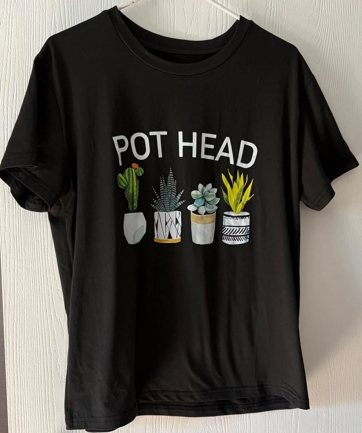 SHEIN pot head women's  shirt- SIZE XL plant lover short sleeve t shirt A0020