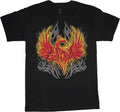 Mens Graphic Tee Rising Phoenix T-shirt Clothing Apparel