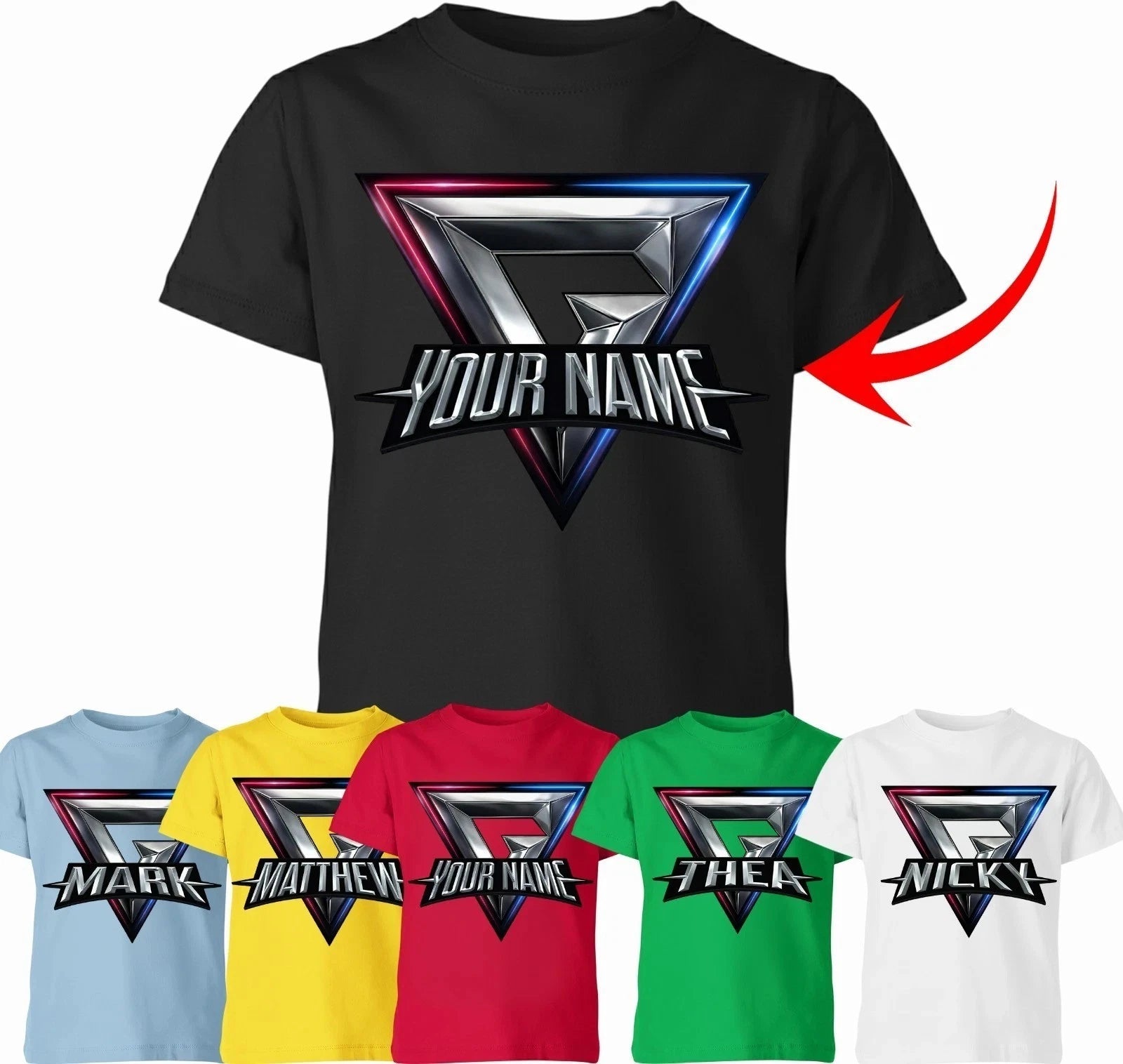 Personalised Gladiators Gaming Tournament Unisex Kids TShirt TV Show Series Xmas