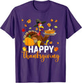 Thankful Grateful Blessed Turkey Women's Thanksgiving Tee