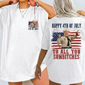Happy 4th Of July To All You Sumbitches Shirt, Retro Smokey And The Bandit Movie