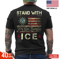 new- ICE Immigration Officers American Flag I Support Trump Stand With ICE shirt