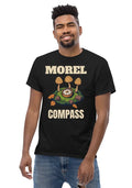 Morel Compass Mushroom Foraging T-Shirt Morel Hunter Funny Pun Nature Tee S-5XL