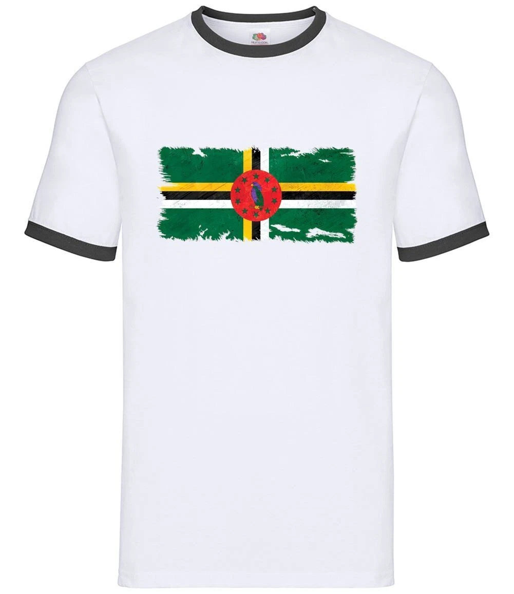 Dominica Grunge Flag Style - Men Ringtone - Dominican Country Love Live