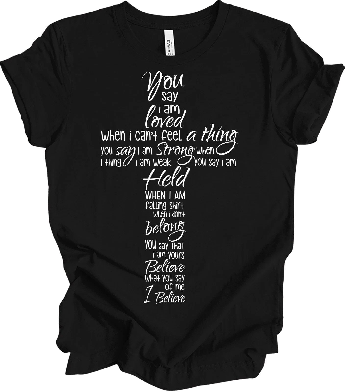 Christian Minimalist Plain Basic T-Shirt - Clean Religious Aesthetic Gift