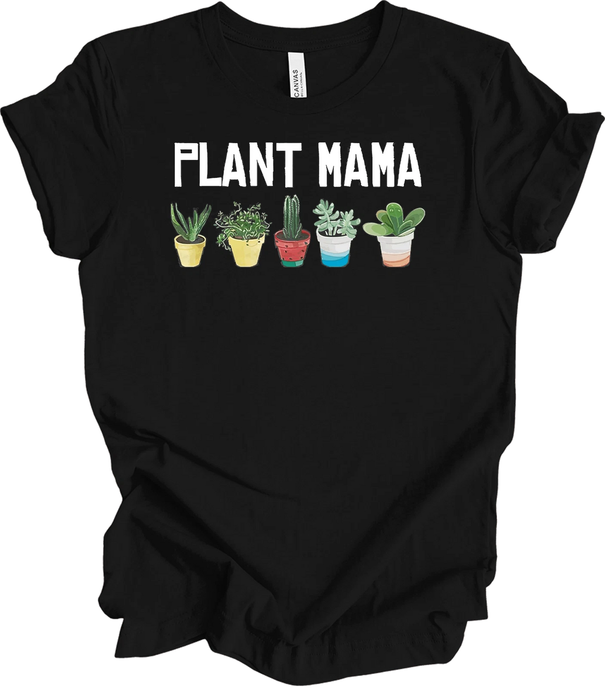 Plant Mama T-Shirt - Cute Potted Plants Design