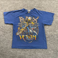 Vintage Y2K Vertical Venom BMX Bike Shirt Teens XL 18x22 Blue