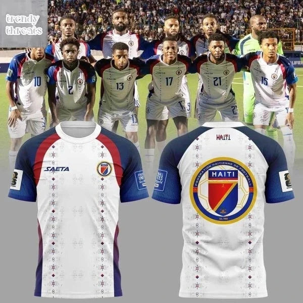 Haiti 2026 World Cup White 3D Unisex T-Shirt Gift For Fan Men Tee All Size S-5XL