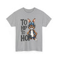Too Hip to Hop Unisex Tee, Bunny with Cap Headphones Shirt, Cool Easter Top