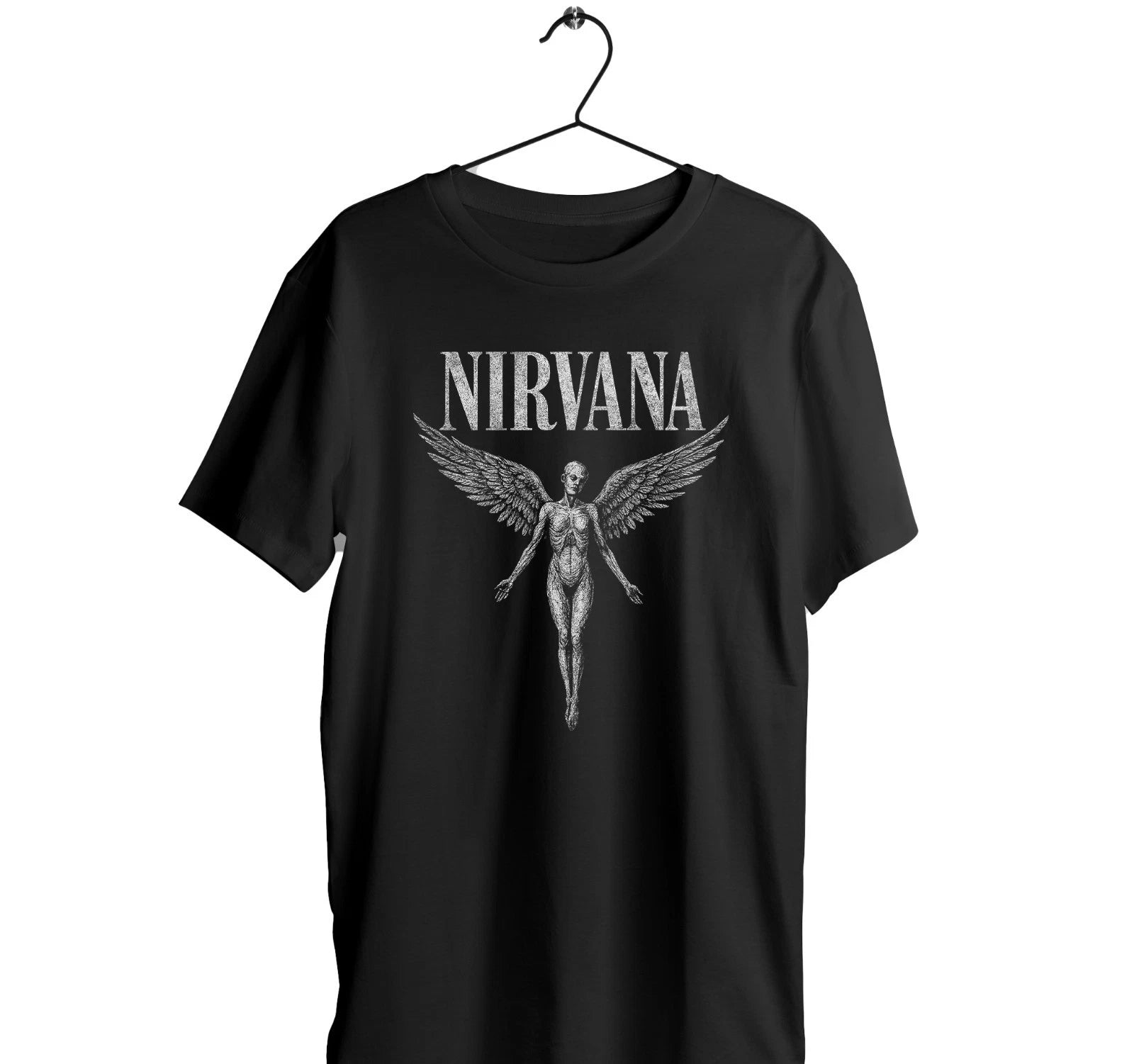 In Utero Black  T-Shirt - breathable Polyester  Grunge Alternative Rock Punk tee