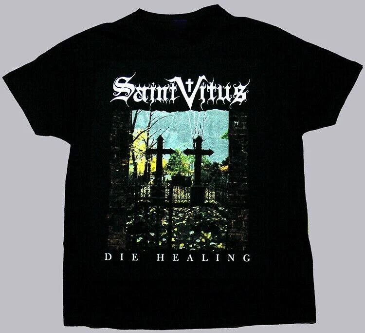 Die Healing Saint Vitus Band Black T-Shirt Cotton Full Size