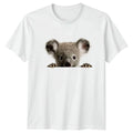 Cute Koala Peeking T-Shirt Koala Animal Gift For Him And Her